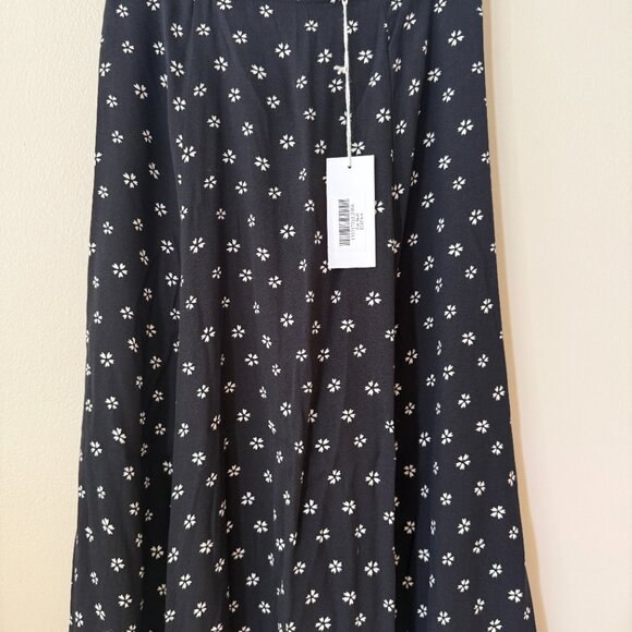 Reformation Black with White Floral Zoe Skirt - Picture 3 of 3